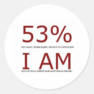 Sticker Rond Je suis le 53%