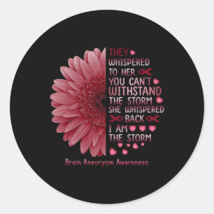 Sticker Rond Je suis le cerveau de tempête Aneurysme sensibilis
