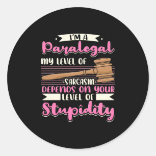 Sticker Rond Je Suis Parajuridique