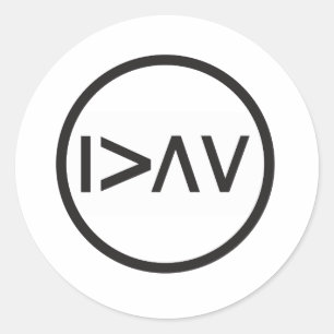 Sticker Rond Je suis plus grand que mes hauts et mes bas