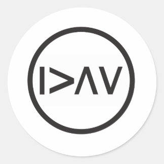 Sticker Rond Je suis plus grand que mes hauts et mes bas