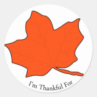 Sticker Rond Je suis reconnaissant pour