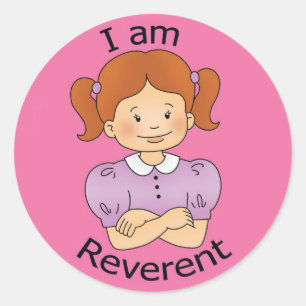 Sticker Rond Je suis révérencieux