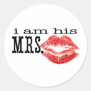 Sticker Rond Je suis Sa Madame.