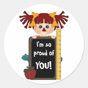 Sticker Rond Je suis si fier de VOUS ! - Rag Doll