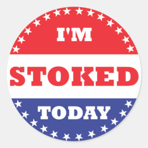 Sticker Rond Je suis stocké aujourd'hui