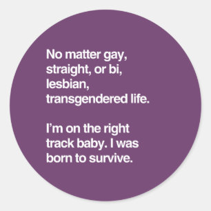 Sticker Rond Je suis sur la bonne voie bébé
