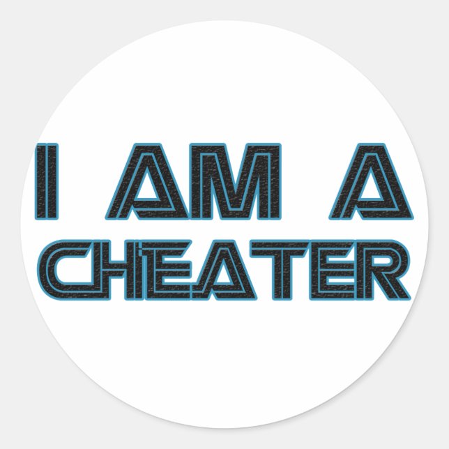 Sticker Rond Je Suis Un Cher (Devant)