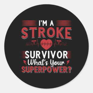 Sticker Rond Je Suis Un Survivant De L'Attaque Attaque Sensibil