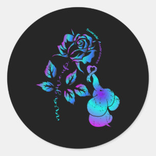 Sticker Rond Je suis un survivant Prévention du suicide Ruban d