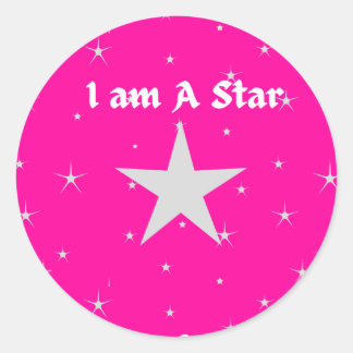 Sticker Rond Je suis une étoile