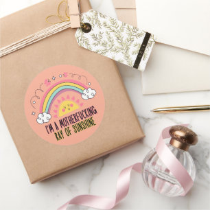 Sticker Rond Je suis une Mère * Rayon de Sunshine Ensemble de s