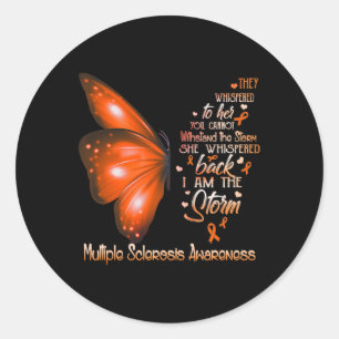 Sticker Rond Je Suis Une Tempête Sclérose En Plaques Beurre De 