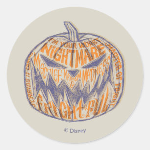 Sticker Rond Je suis votre pire cauchemar