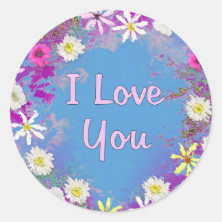 Sticker Rond Je T'Aime