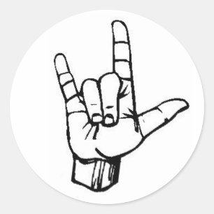Sticker Rond Je t'aime !
