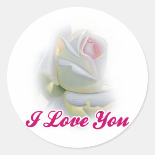 Sticker Rond Je t'aime