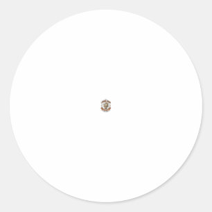 Sticker Rond Je travaille dur pour que mon chat puisse faire la