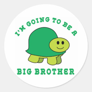 Sticker Rond Je vais être un frère