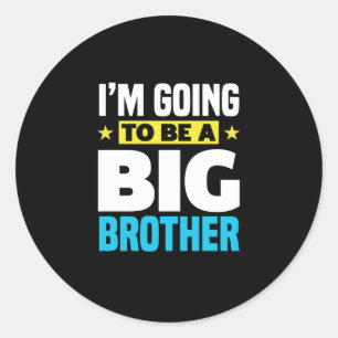 Sticker Rond Je vais être un grand frère
