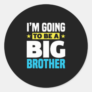 Sticker Rond Je vais être un grand frère