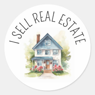Sticker Rond Je Vends Maison Promotionnelle Immobilier
