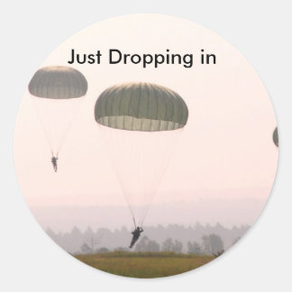 Sticker Rond Je viens de déposer