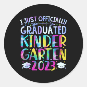 Sticker Rond Je viens d'obtenir un diplôme de la maternelle 202