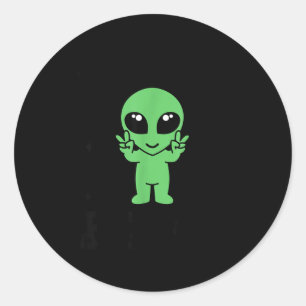 Sticker Rond Je viens en paix Je suis une famille de paix Saint