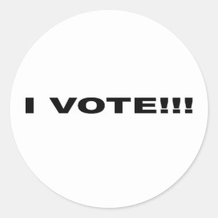 STICKER ROND JE VOTE ! ! !