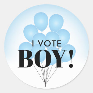 Sticker Rond Je Vote Bleu Bleu Bleu Bleu Bleu Bleu Bleu Parti d