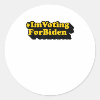 Sticker Rond Je vote pour le vote des Biden 2020 POTUS