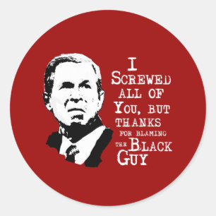 Sticker Rond Je vous ai tous défoncés mais merci d'avoir blâmé 