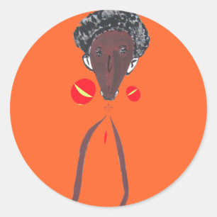 Sticker Rond Je vous aime Nakupenda Swahili