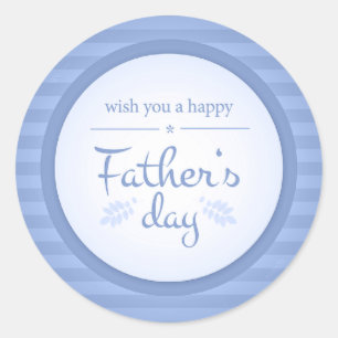 Sticker Rond Je vous souhaite bonne fête des pères