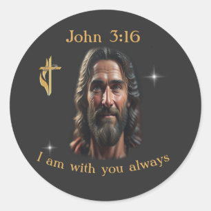 Sticker Rond Jean 3:16