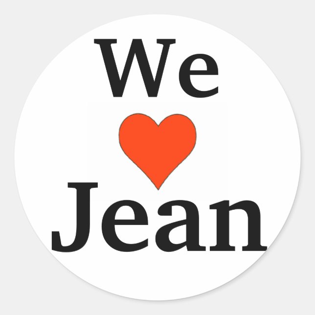 Sticker Rond Jean Preston (Devant)
