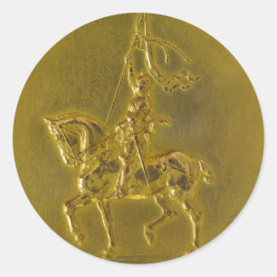 Sticker Rond Jeanne d'Arc