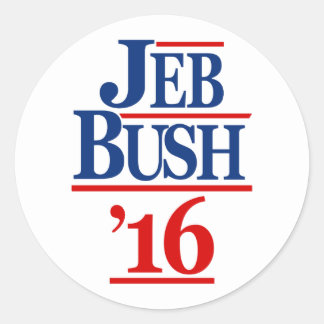 Sticker Rond Jeb Bush 2016