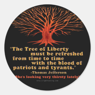 Sticker Rond Jefferson Tree of Liberty