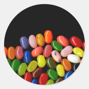 Sticker Rond Jelly Beans