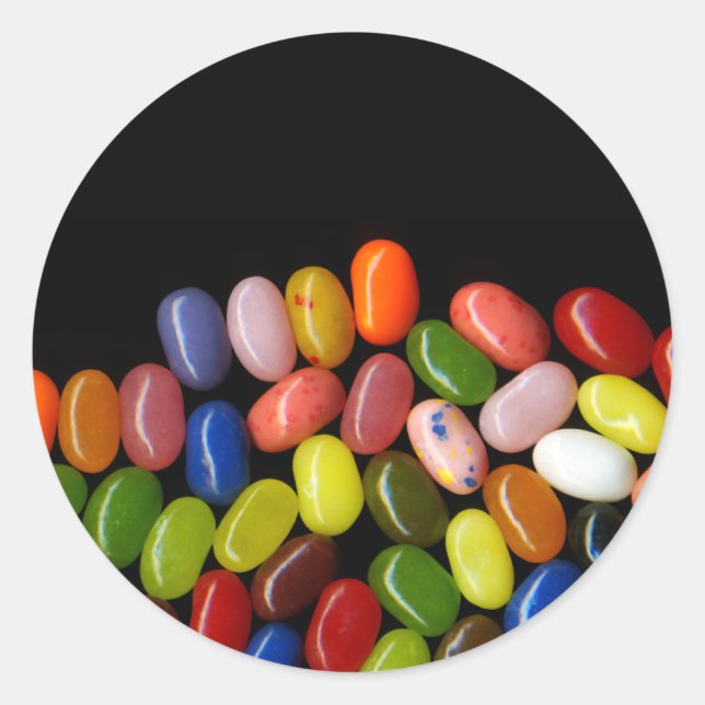 Sticker Rond Jelly Beans (Devant)