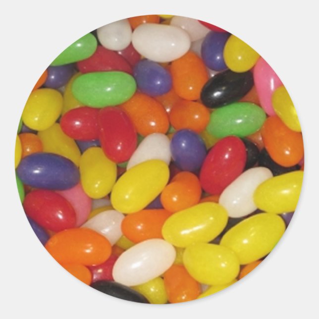 Sticker Rond Jelly Beans (Devant)