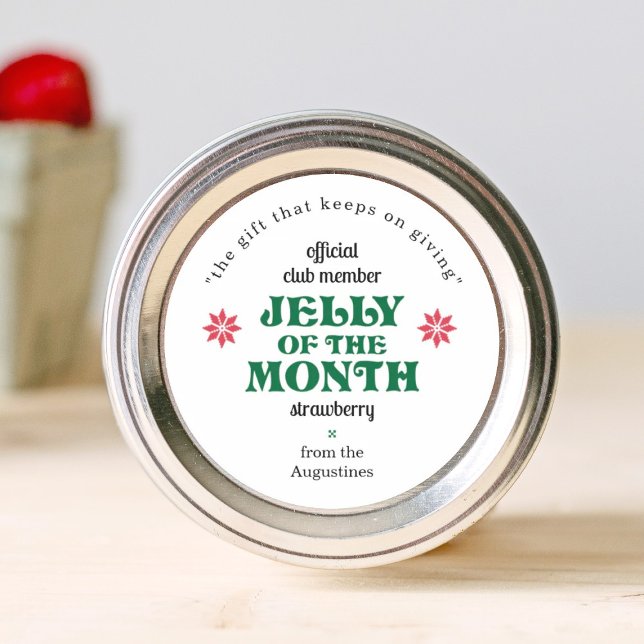 Sticker Rond Jelly of the Month Club Jam Labels (Créateur téléchargé)