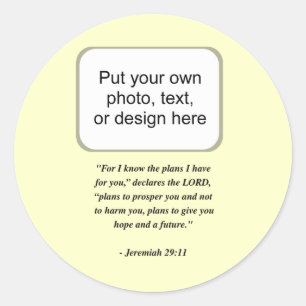 STICKER ROND JEREMIAH 29:11