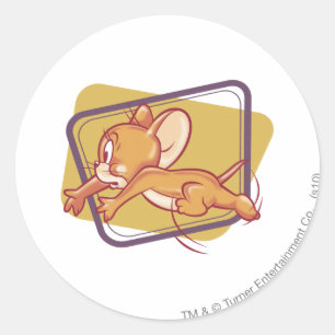 Sticker Rond Jerry Running Peur