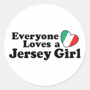 Sticker Rond Jersey Girl