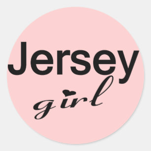 Sticker Rond Jersey Girl