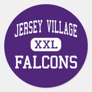 Sticker Rond Jersey Village - Falcons - High - Houston Texas