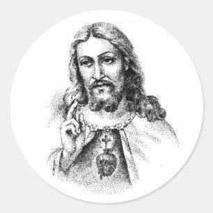 Sticker Rond Jésus